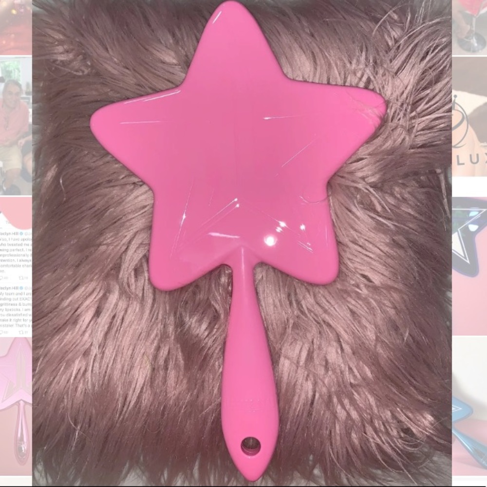 Jeffree Star mirror baby pink